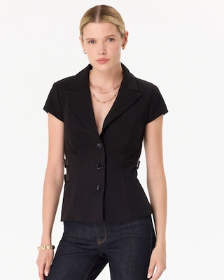 Ponte Short Sleeve Blazer