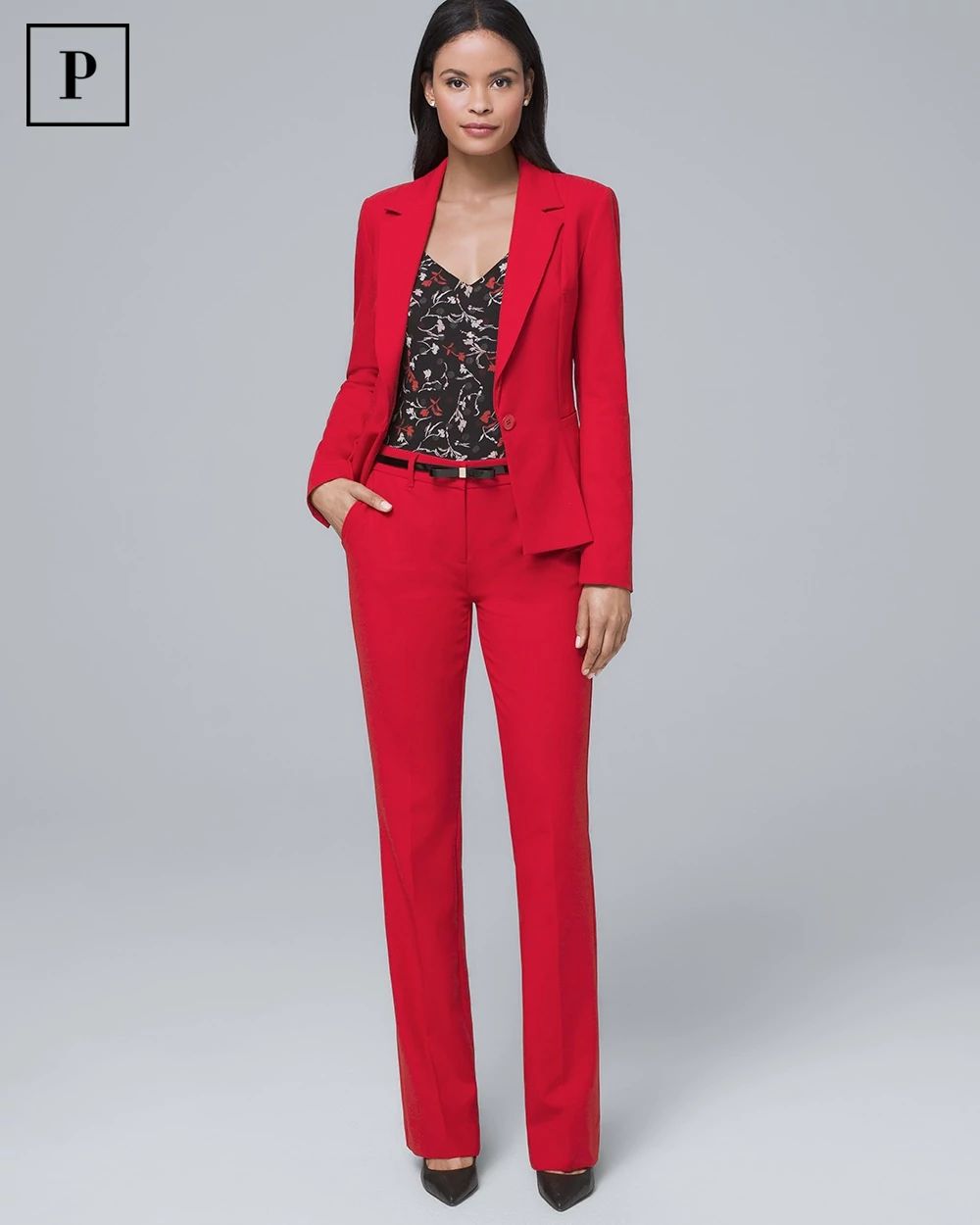 Petite Luxe Suiting Blazer Jacket click to view larger image.