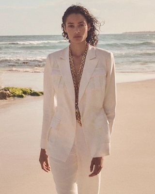 Belted Safari Jacket click to view larger image.