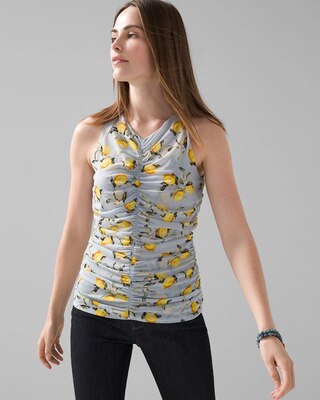 Ruched Mesh Tank