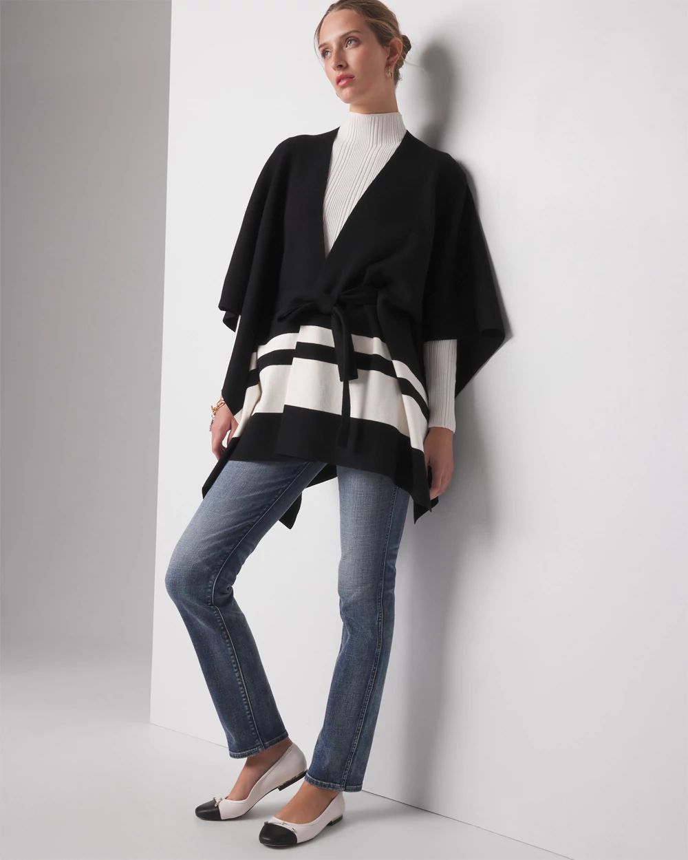 Striped Ruana