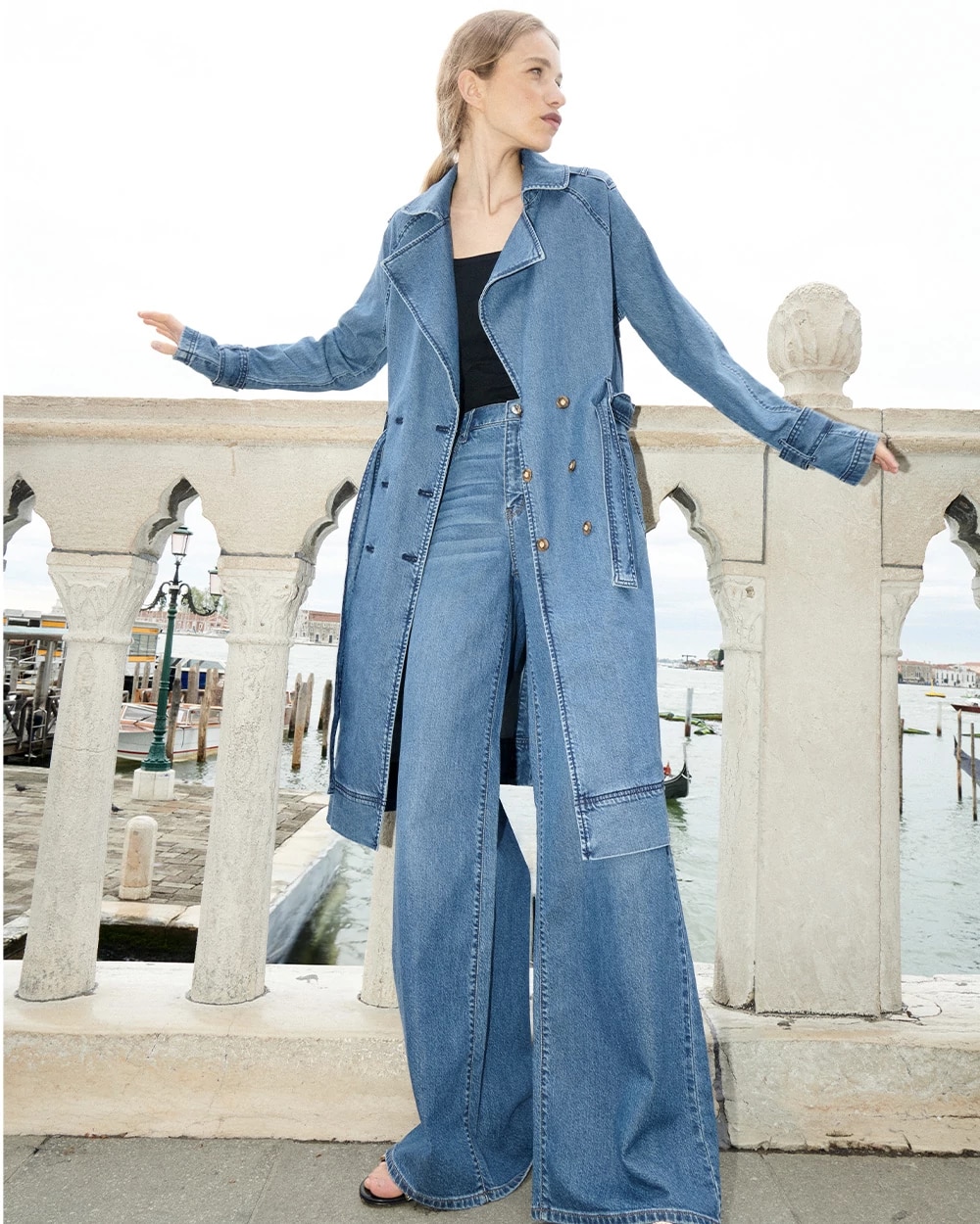 Denim Trench Coat