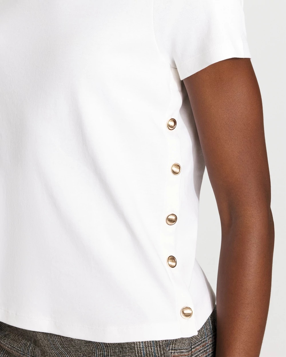 Side Button Tee