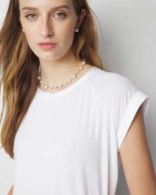 Woven Inset Tee click to view larger image.