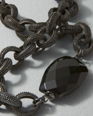 Hematite +  Jet Necklace