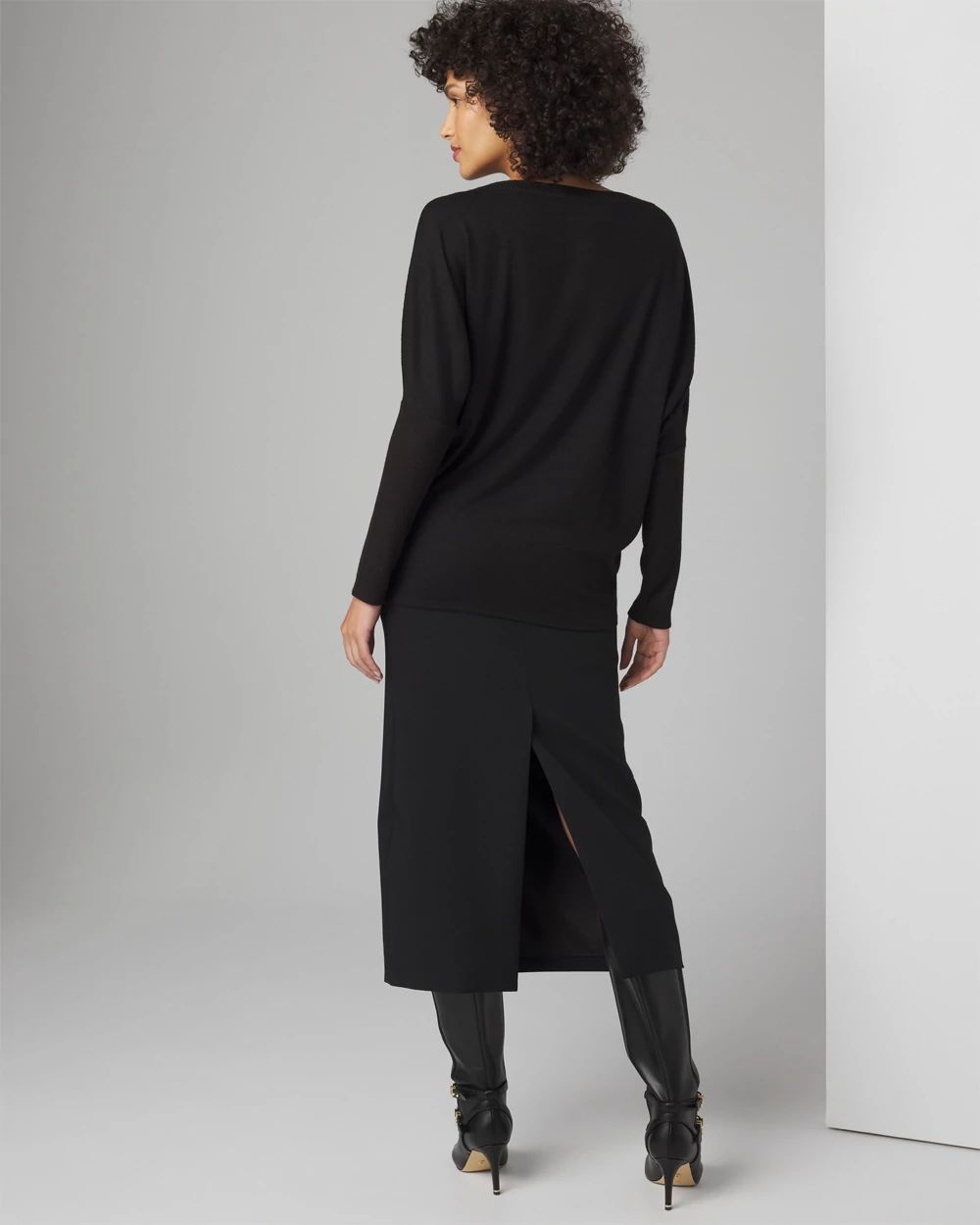 Petite Long Sleeve Scoopneck Tunic