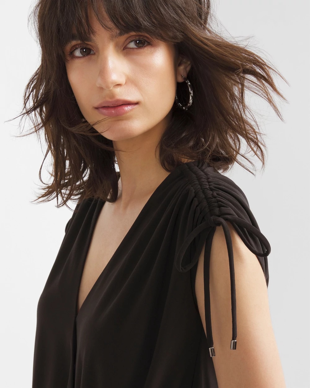 Tie-Shoulder Mini Dress