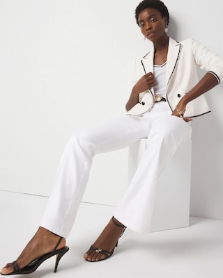 Braided Trim Cropped Jacket click to view larger image.