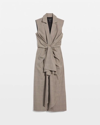 Blazer Faux Wrap Midi Dress click to view larger image.