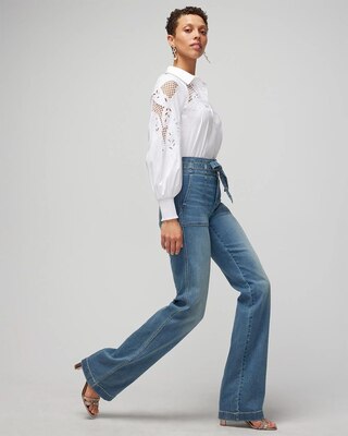 Embroidered Poplin Shirt
