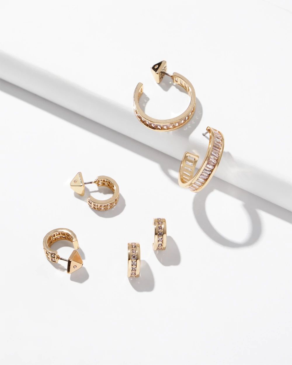 3 Pack Hoop Earring Set