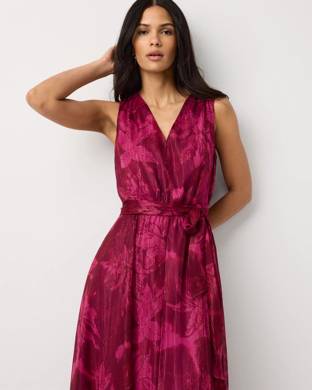 Petite Chevron Maxi Dress