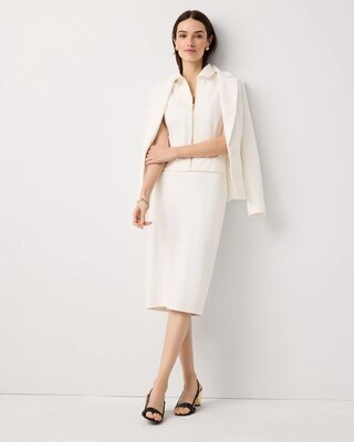 Knit Crepe Pencil Skirt click to view larger image.