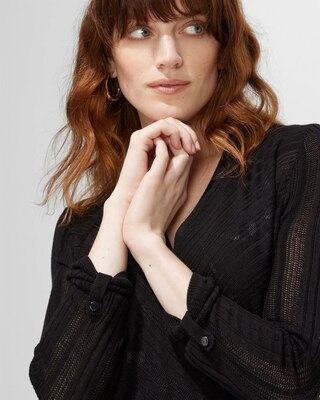 Outlet WHBM 3/4-Sleeve Airy Cascade Cardi