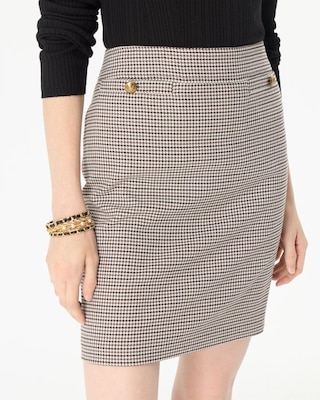 Houndstooth Mini Skirt click to view larger image.
