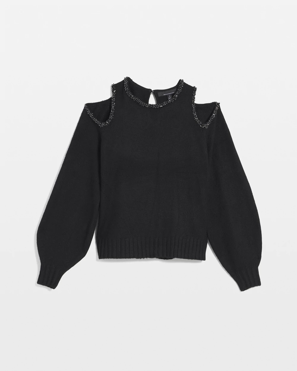 Embellished Cutout Sweater