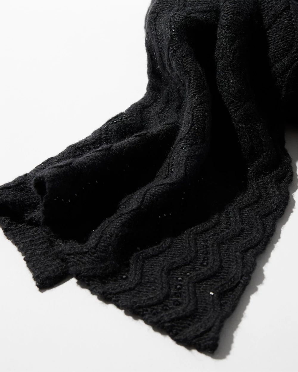 Rhinestone Patterned Scarf