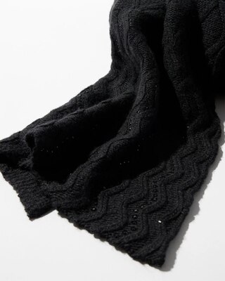 Rhinestone Patterned Scarf