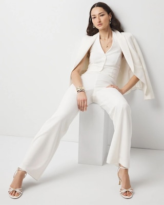 Halter Vest Wide Leg Jumpsuit click to view larger image.