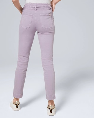 High-Rise Slim Crop Jean with Corset Closure click to view larger image.