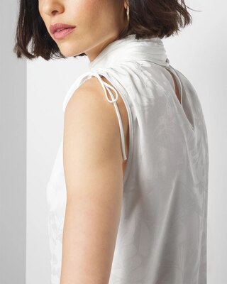 Sleeveless Mockneck Shell Top click to view larger image.