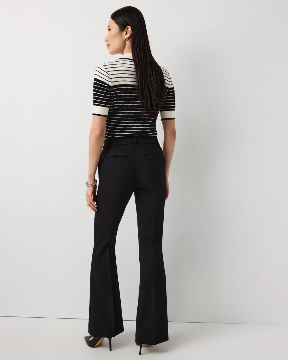 Luxe Stretch Mid-Rise Piper Flare Pant