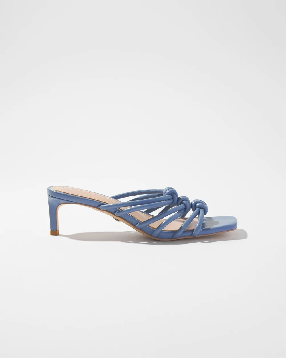 Shop White House Black Market Knotted Strappy Heels In Light Blue