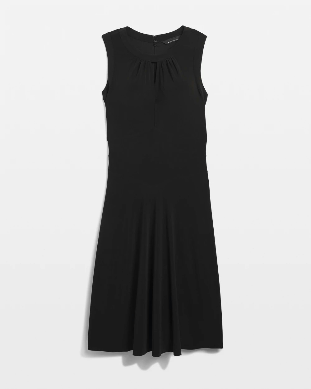 Shop White House Black Market Matte Jersey Keyhole Dress In Black
