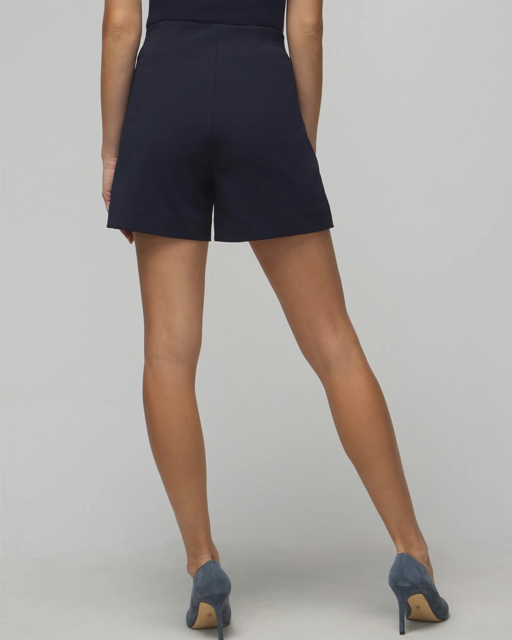 Shop White House Black Market Slip-on Shorts In Navy Blue