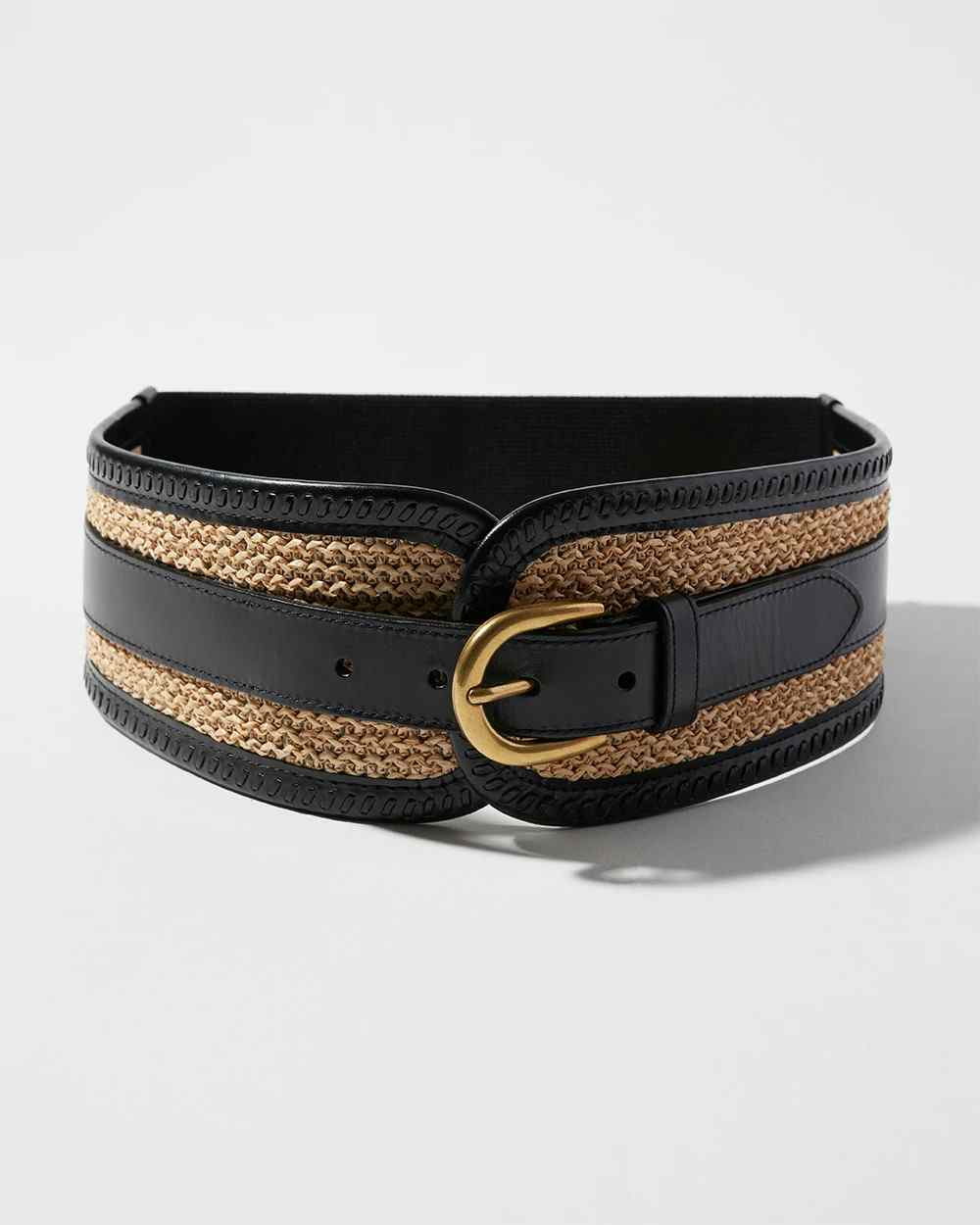 Raffia & Leather Belt | White House Black Market