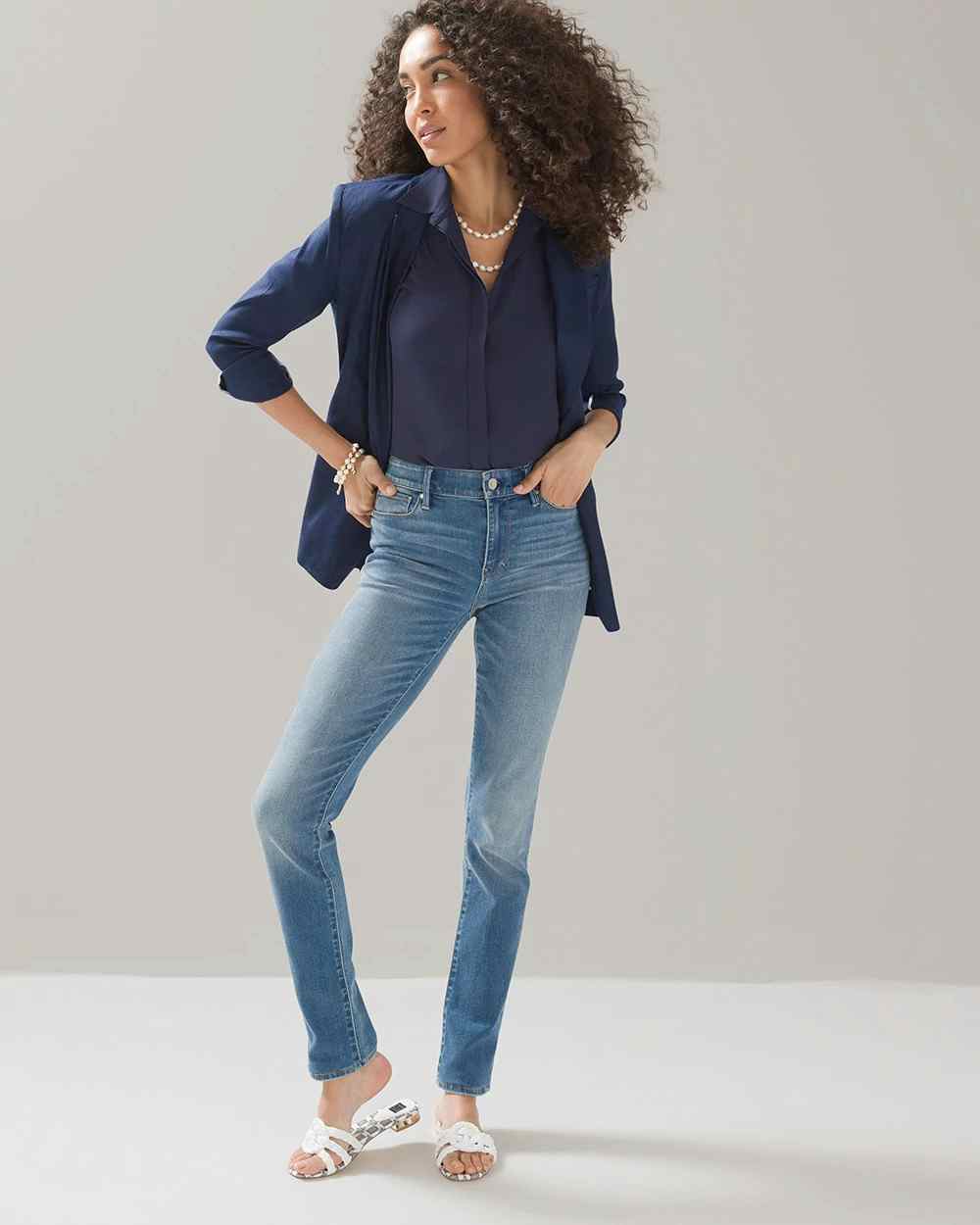 Mid-Rise Everyday Soft Denim™ Slim Jeans | White House Black Market