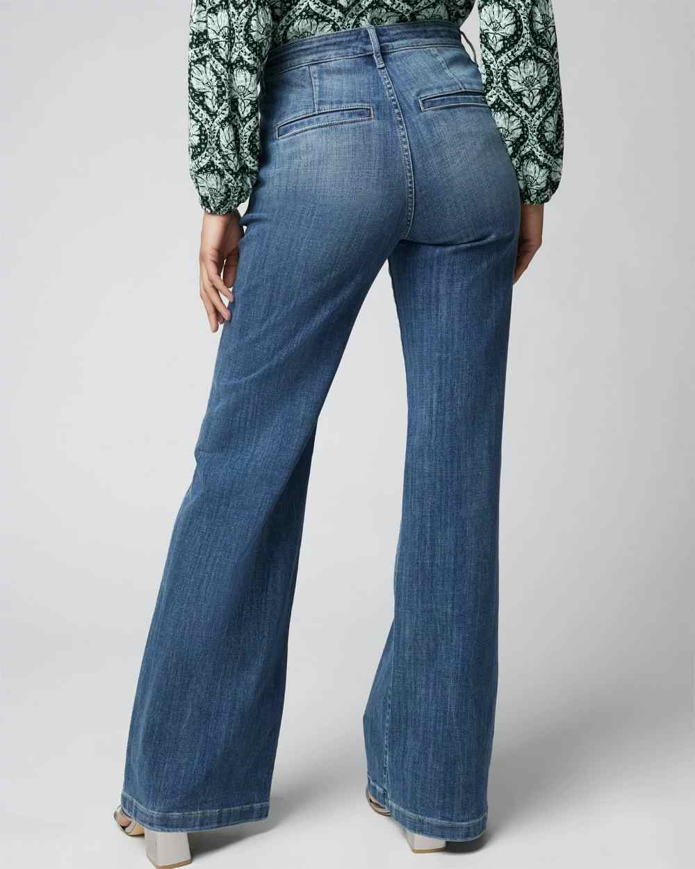 Extra High-Waisted Wide-Leg Jeans for Women