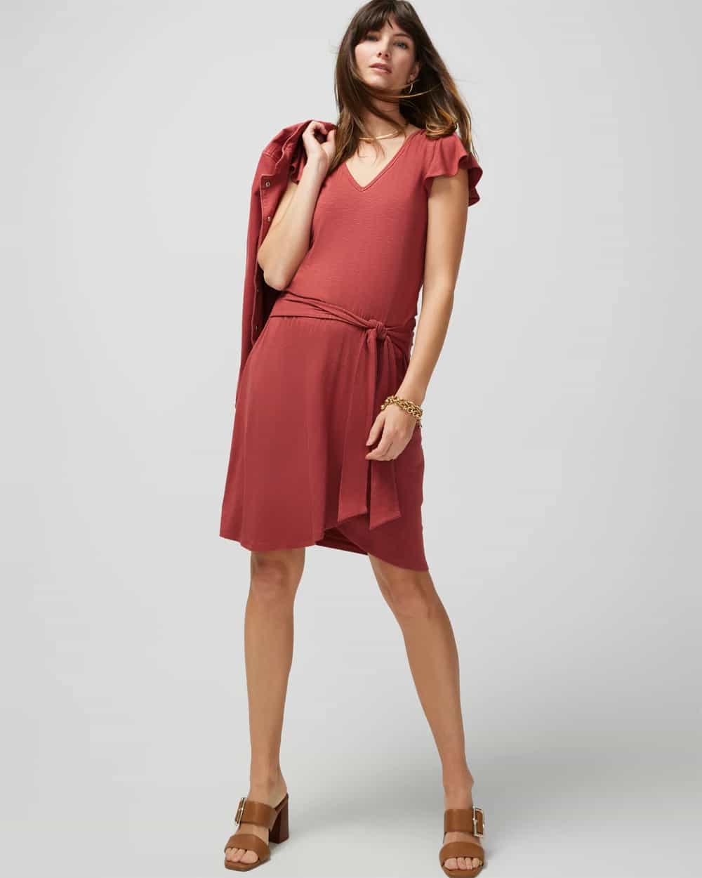 Glamgetter Faux Wrap Dress