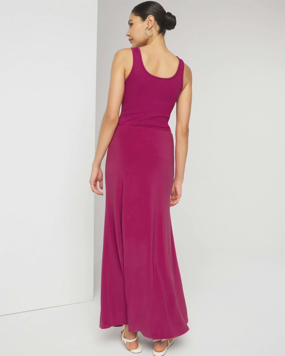 Shop White House Black Market Ruched Maxi Skirt In Fuchsia Pink