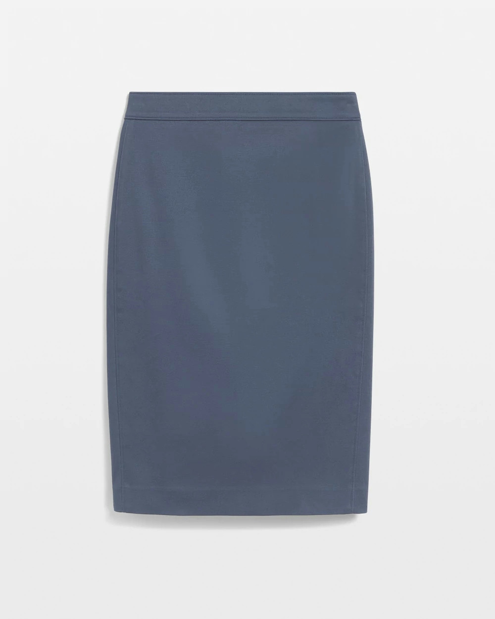 Shop White House Black Market Sateen Pencil Skirt In Light Navy