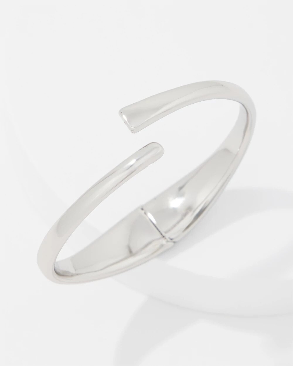 White House Black Market Silver Sculptural Cuff |