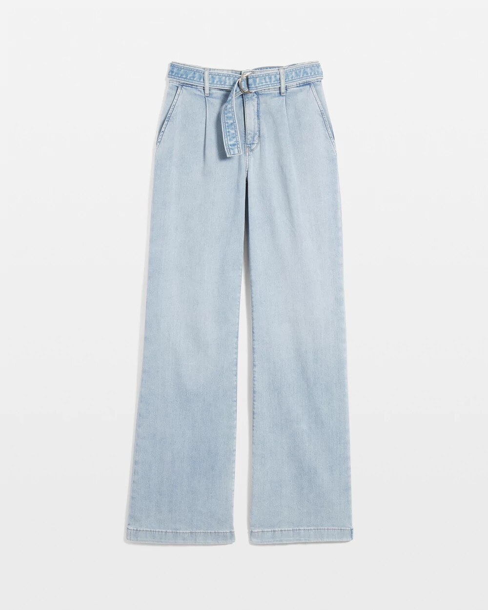 White House Black Market High-rise Pleated Trousers Jeans