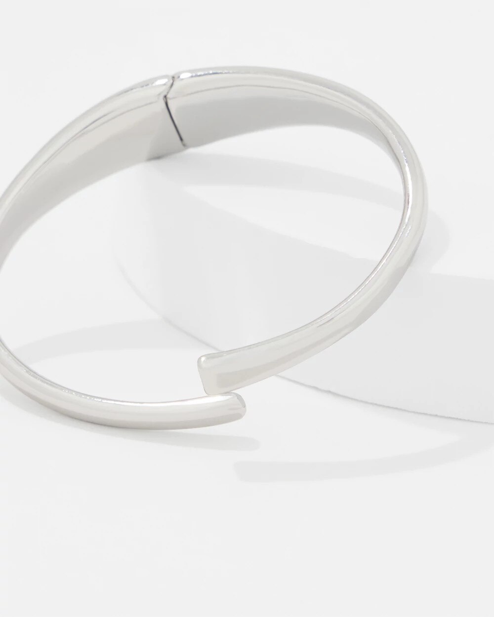 White House Black Market Silver Sculptural Cuff |