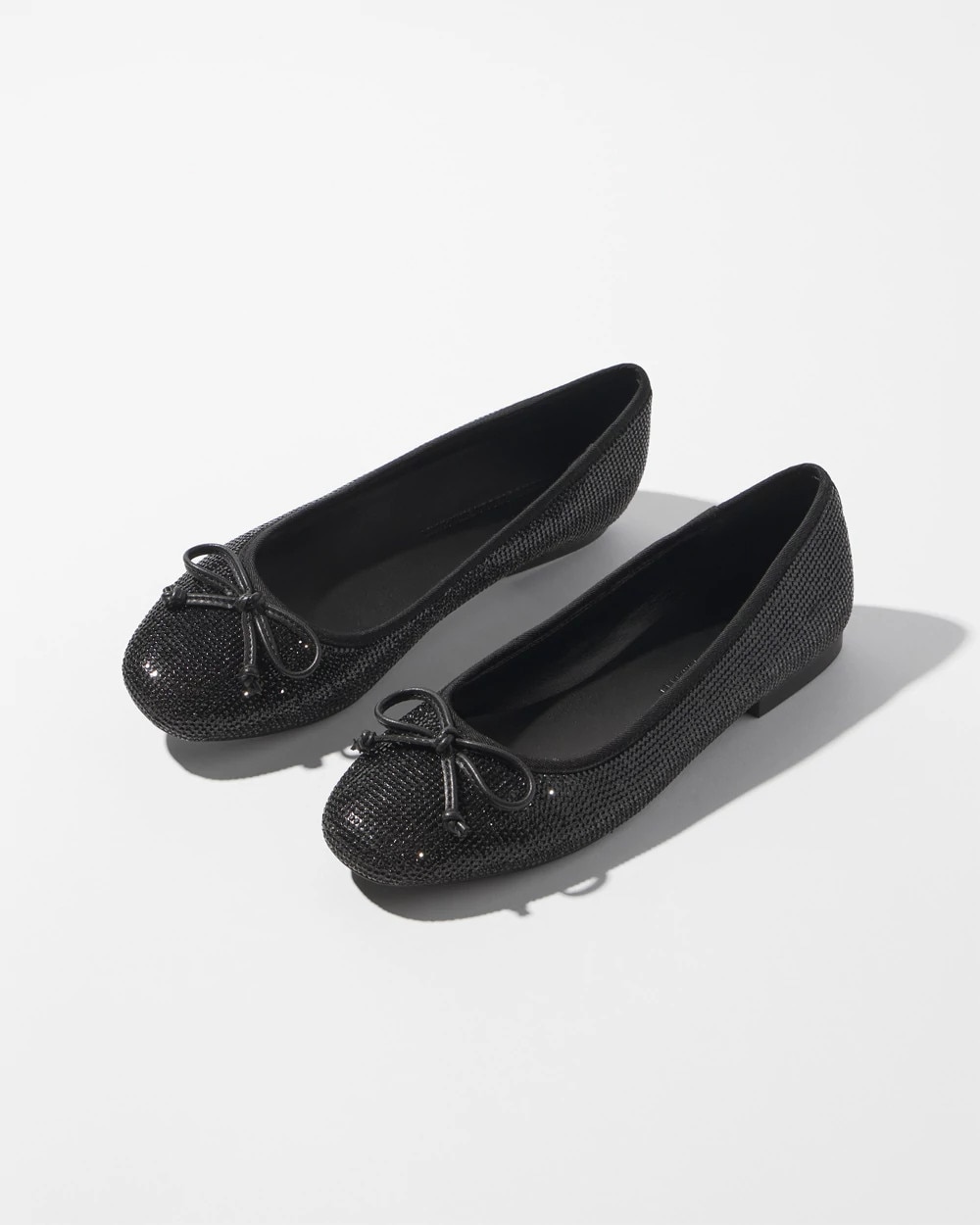 White House Black Market Embellished Ballet Flats In Black