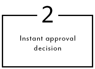 Instant approval decision