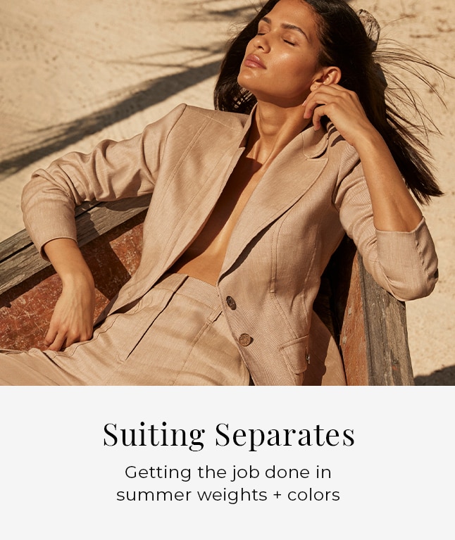 Suiting Separates. Getting the job done in summer weights + colors.